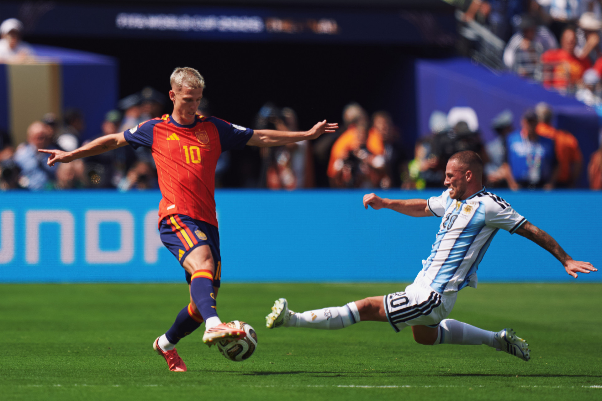 Espanha e Argentina se enfrentaram em Nova Jersey - Divulgação / Seleção Espanhola
