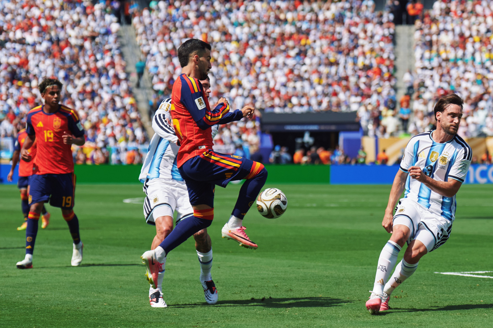 Espanha e Argentina se enfrentaram em Nova Jersey - Divulgação / Seleção Espanhola
