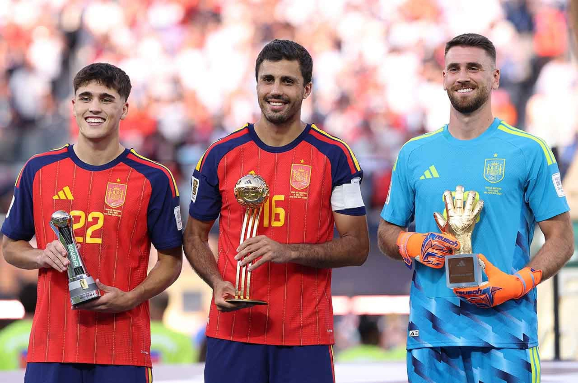 Rodri &eacute; eleito o melhor jogador da Copa e lidera dom&iacute;nio da Espanha