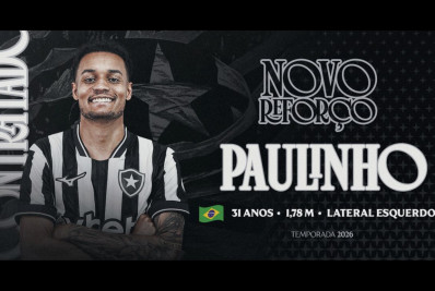Botafogo anuncia contratação do lateral-esquerdo Paulinho