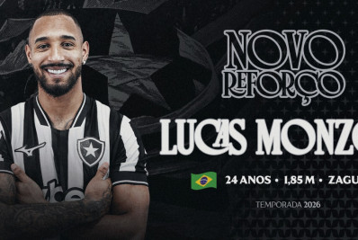 Botafogo oficializa a contratação do zagueiro Lucas Monzón