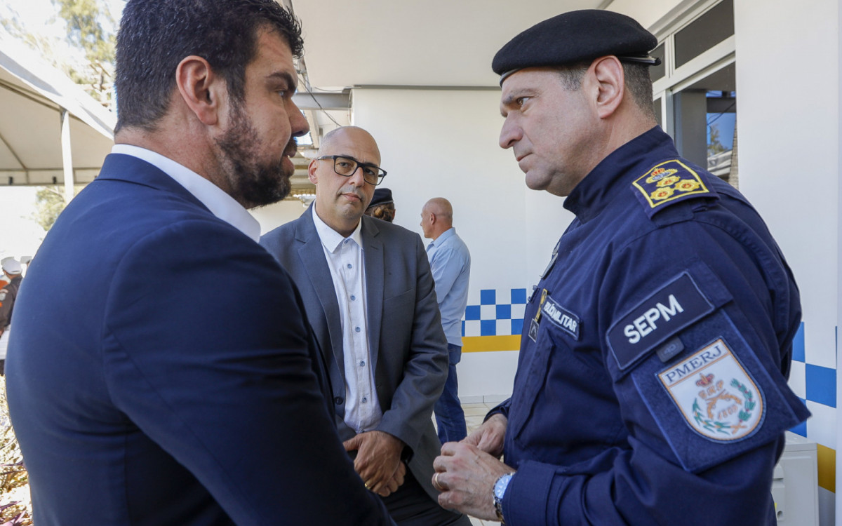 Autoridades estaduais e municipais participaram da inauguração da 2ª Companhia do BPRV, instalada em Cabiúnas