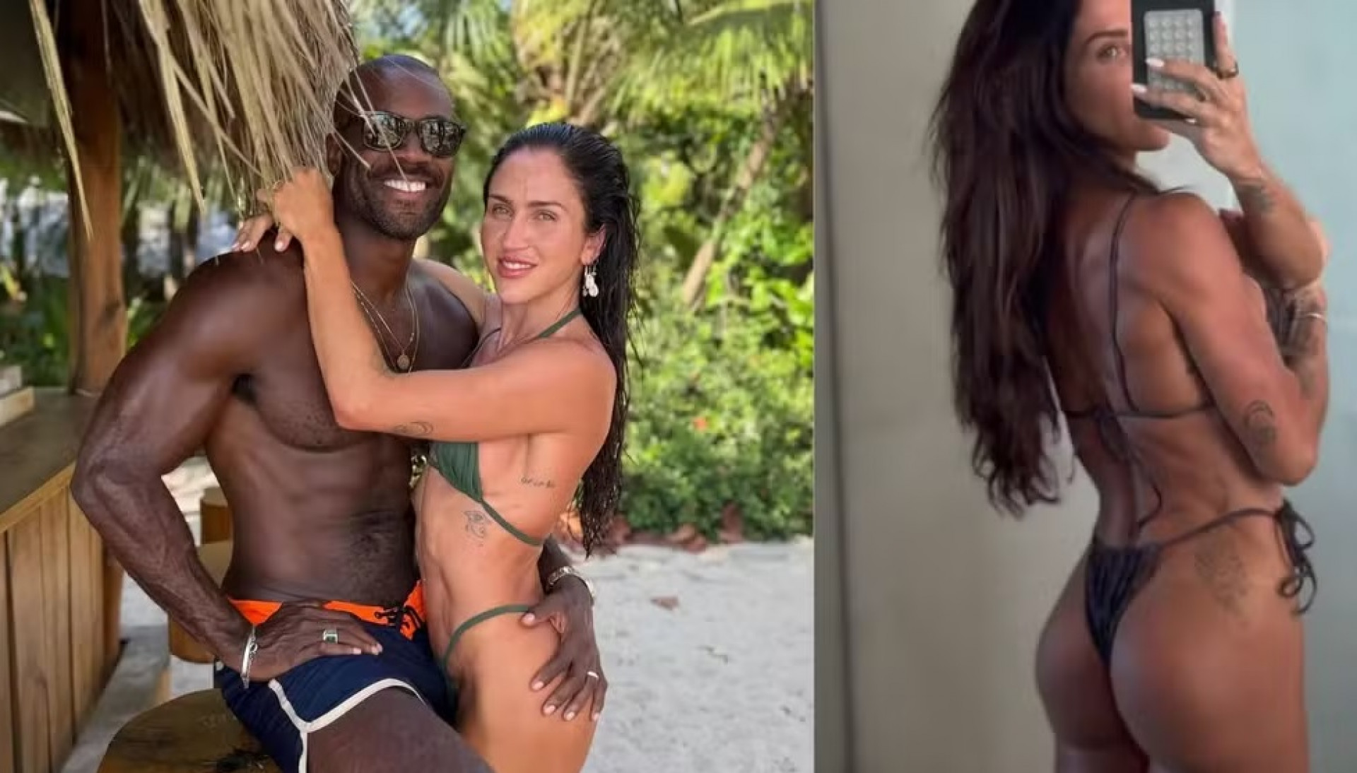 Mulher de Rafael Zulu rebate cr&iacute;tica sobre o pr&oacute;prio corpo: 'Est&aacute; do jeito que eu quero'