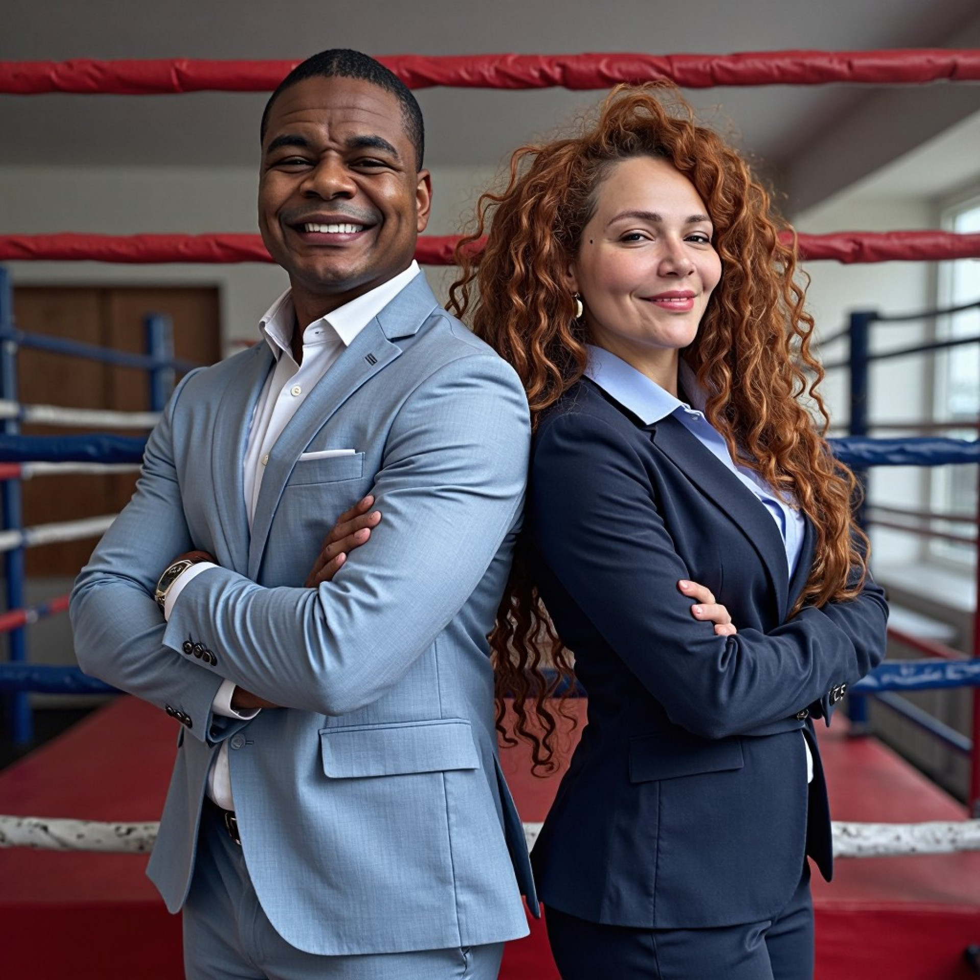 Hoje, Wallace comanda o Outboxing Fight Night ao lado da esposa, Patr&iacute;cia  - (Foto: Divulga&ccedil;&atilde;o)