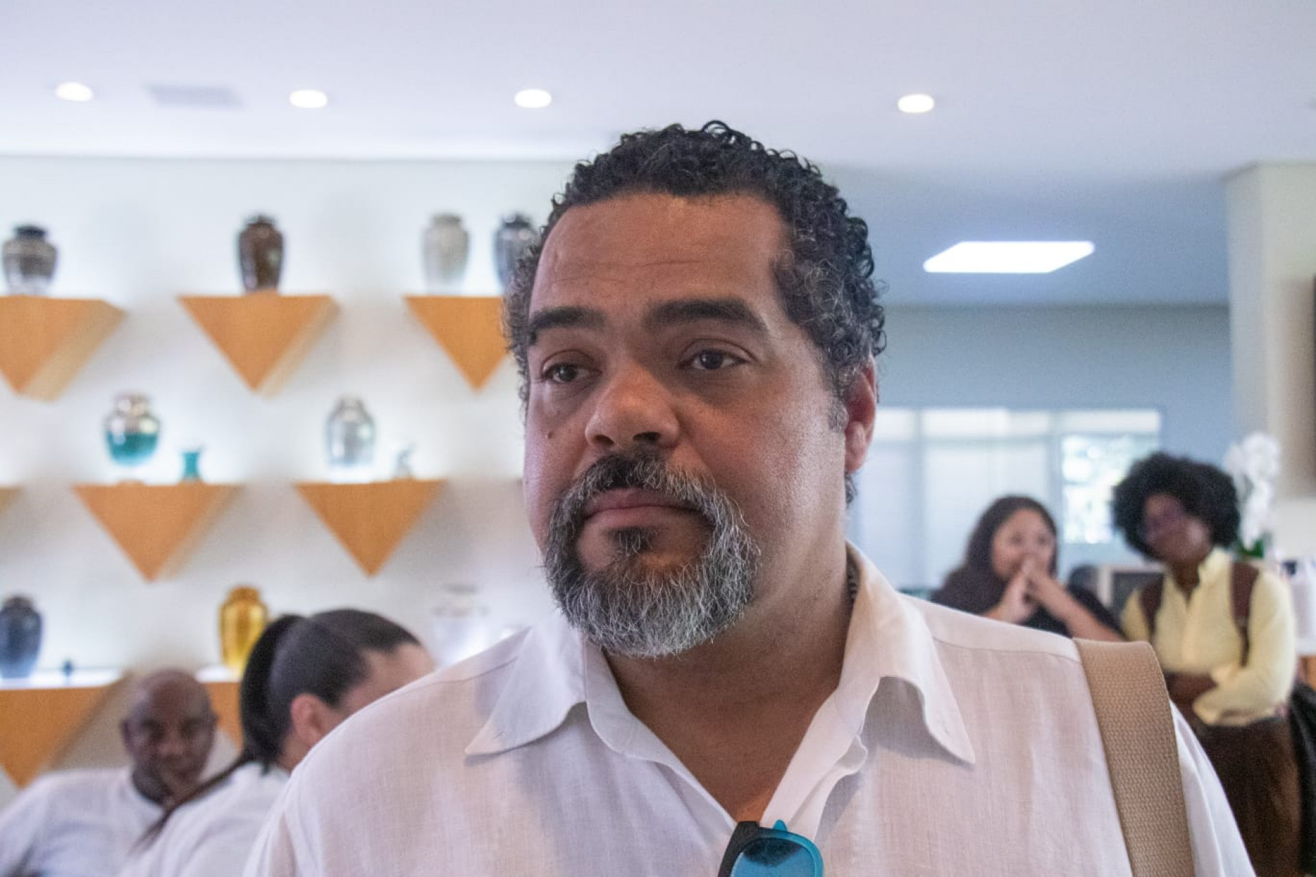 Camilo Costa foi ao velório da namorada, Debora Cruz - Érica Martin / Agência O DIA