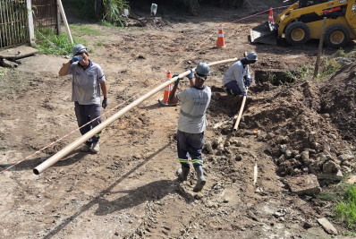Novas redes de água vão beneficiar moradores do Arrastão
