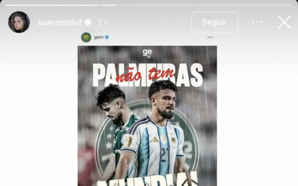 Equipe da GeTV &eacute; advertida pela Globo ap&oacute;s pol&ecirc;mica com post do Palmeiras