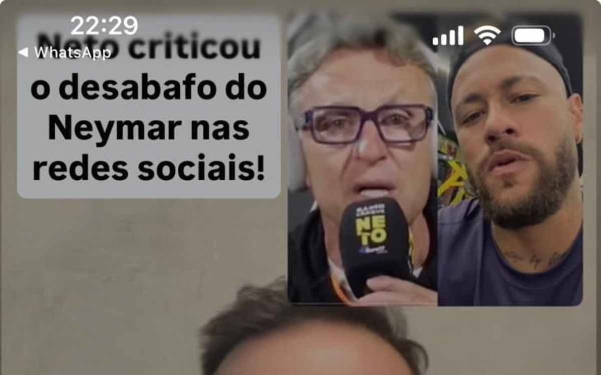 Neymar reage a cr&iacute;ticas de Craque Neto e dispara: “Vai se f**** esse ot&aacute;rio”