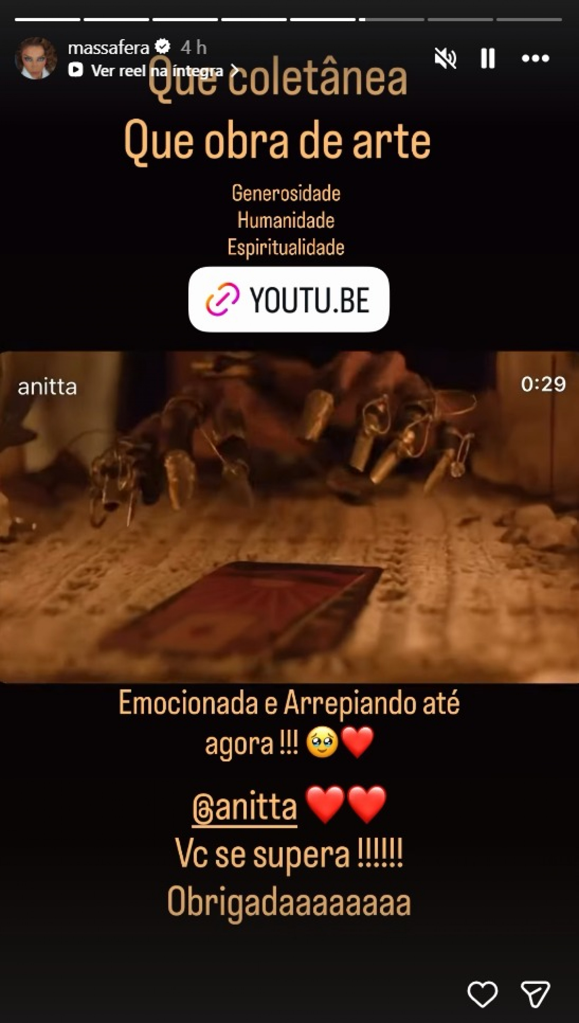 O lançamento de 'Equilibrium II', novo álbum de Anitta, tirou elogios de diversos famosos nas redes sociais  - Reprodução / Instagram