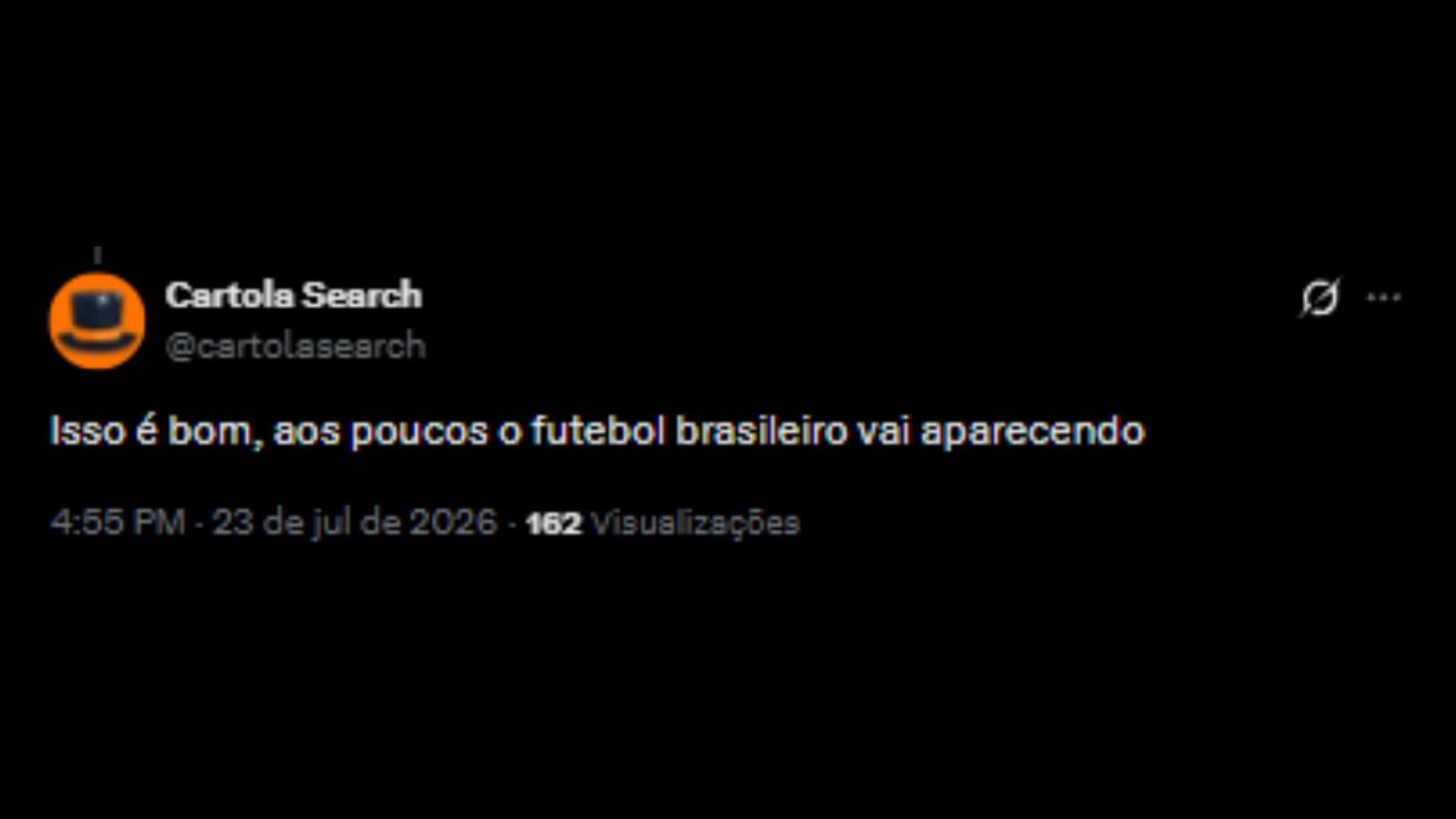 Usuários celebram a volta dos times brasileiros no EA FC 27 - Reprodução/X @cartolasearch