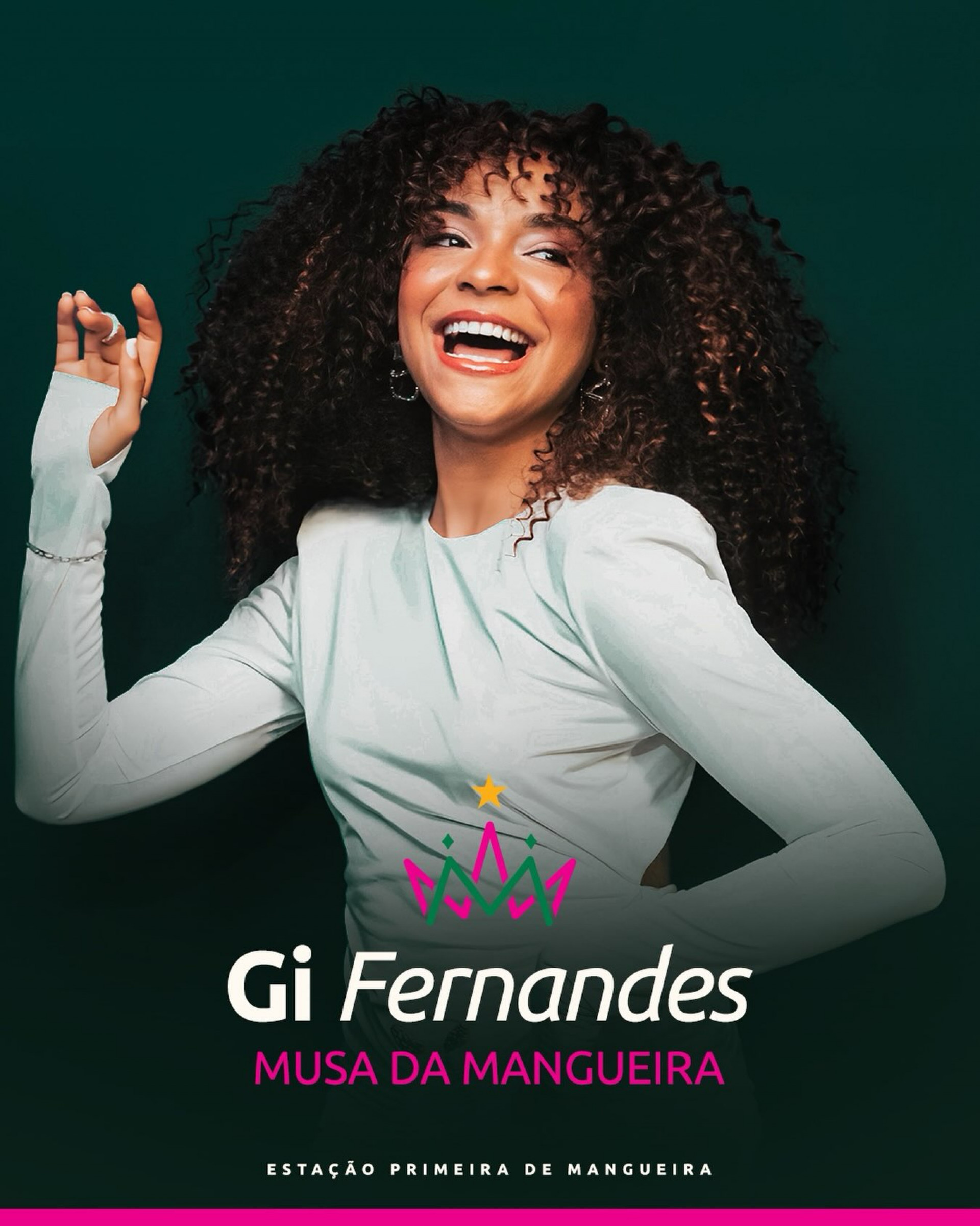 Gi Fernandes entrou para o time de musas da Mangueira - Reprodução/Instagram