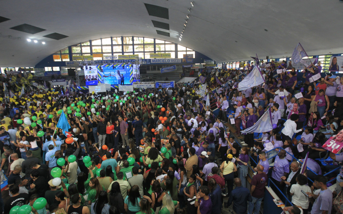 Convenção Estadual Republicanos 2026, neste sábado (25). - Reginaldo Pimenta/Agência O Dia