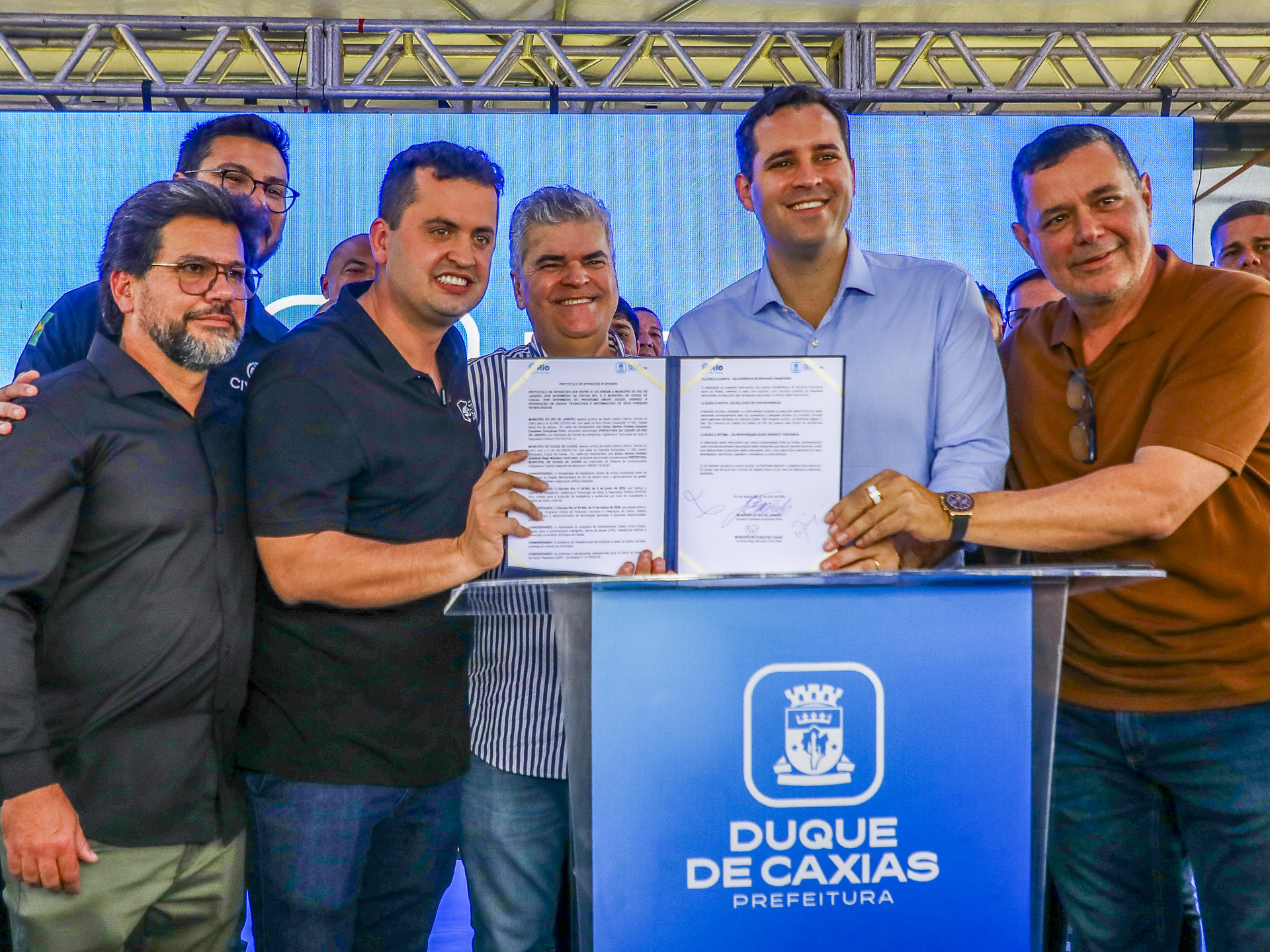 Prefeituras do Rio e Caxias assinam parceria entre Civitas e Smart Duque  - Rafael Catarcione/ Prefeitura do Rio