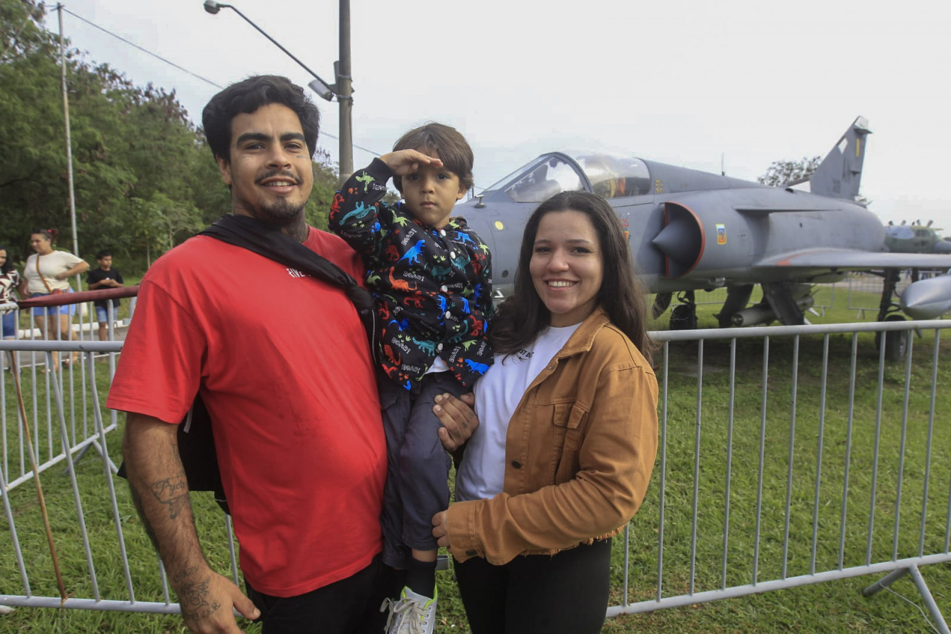  Isabela Penetra e Gabriel Ambrozi levaram o pequeno Aron para o evento - Reginaldo Pimenta / Agência O DIA