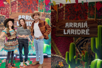 Larissa Manoela e André Luiz Frambach inauguram mansão com festa julina