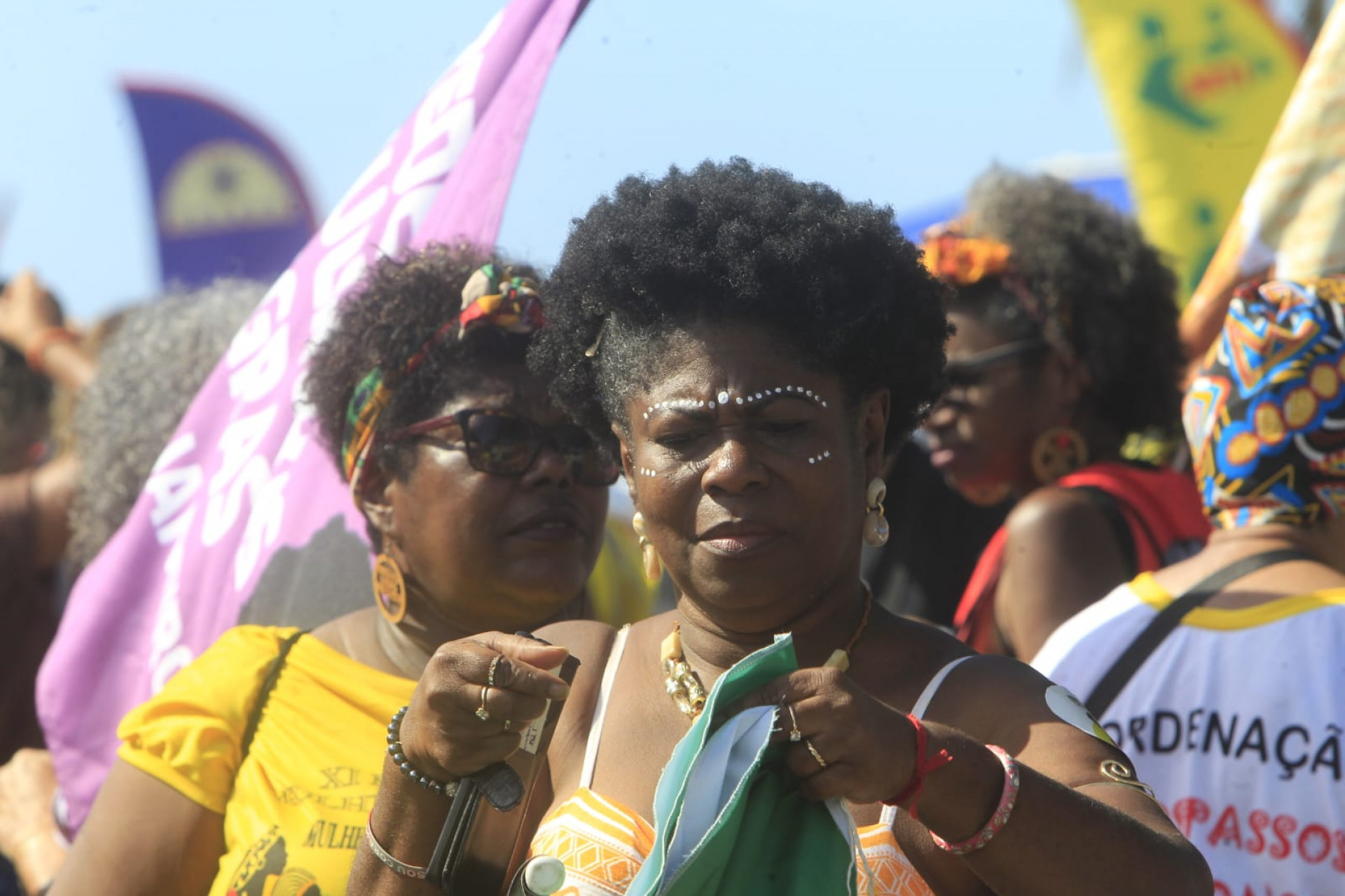 Marcha das Mulheres Negras reúne centenas em Copacabana - Reginaldo Pimenta / Agência O DIA