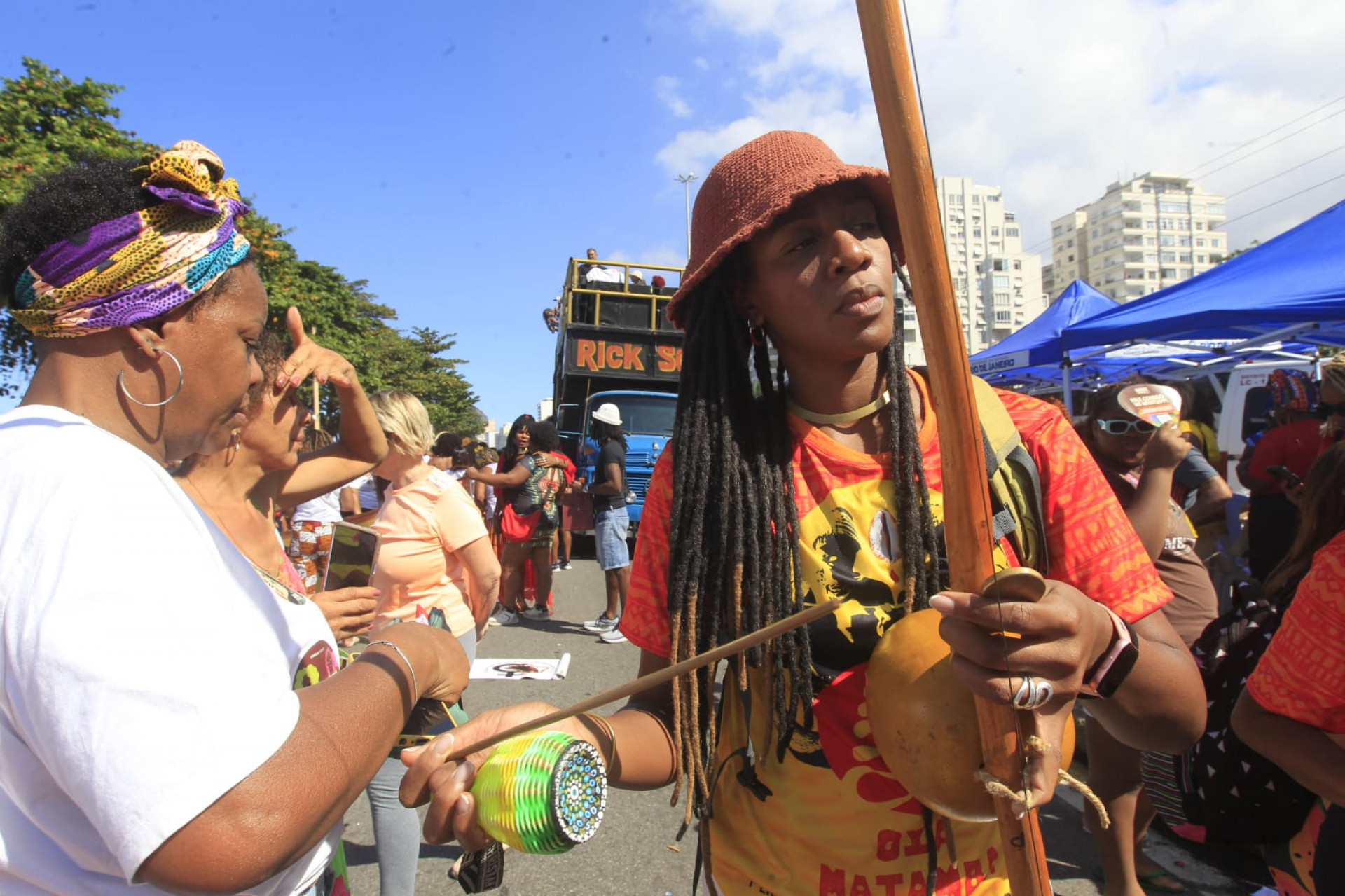 Marcha das Mulheres Negras reúne centenas em Copacabana - Reginaldo Pimenta / Agência O DIA