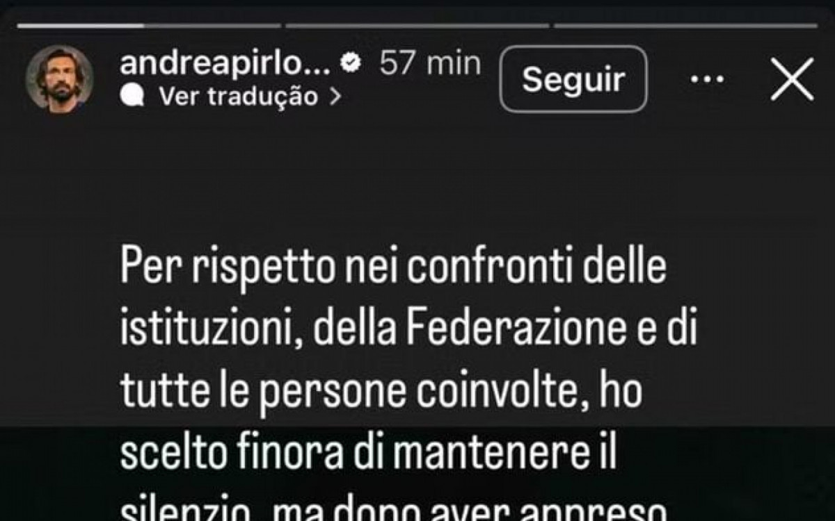 Pirlo n&atilde;o ser&aacute; o novo t&eacute;cnico da It&aacute;lia e aumenta crise nos bastidores