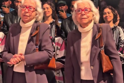 Fernanda Montenegro prestigia o espetáculo 'O Beijo no Asfalto' no Rio