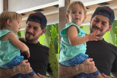 Zé Felipe é criticado por vídeo com Leonardo e o filho caçula