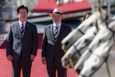 Lula recebe presidente da Coreia do Sul no Palácio do Alvorada