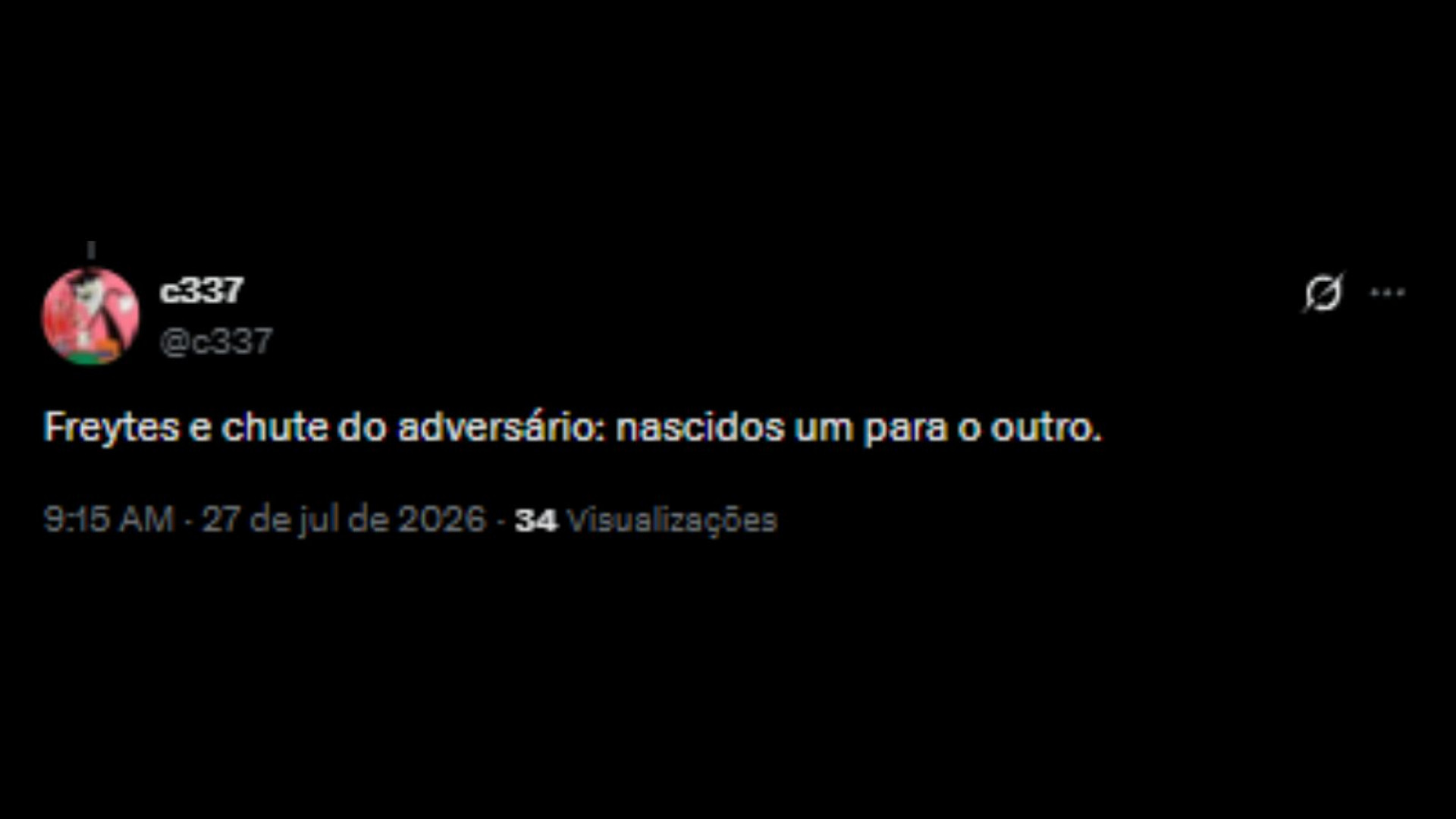 Críticas ao zagueiro Freytes após empate do Fluminense com Grêmio - Reprodução/X @c337