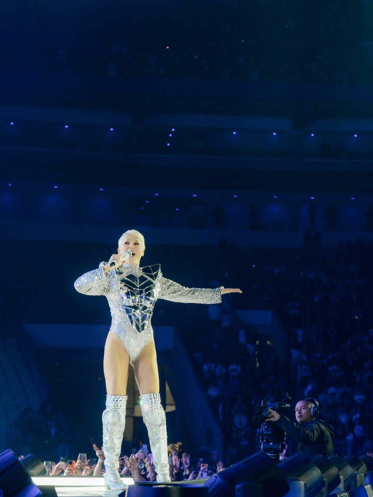 Xuxa Meneghel no show 'O Último Voo da Nave' - Reprodução/Instagram 