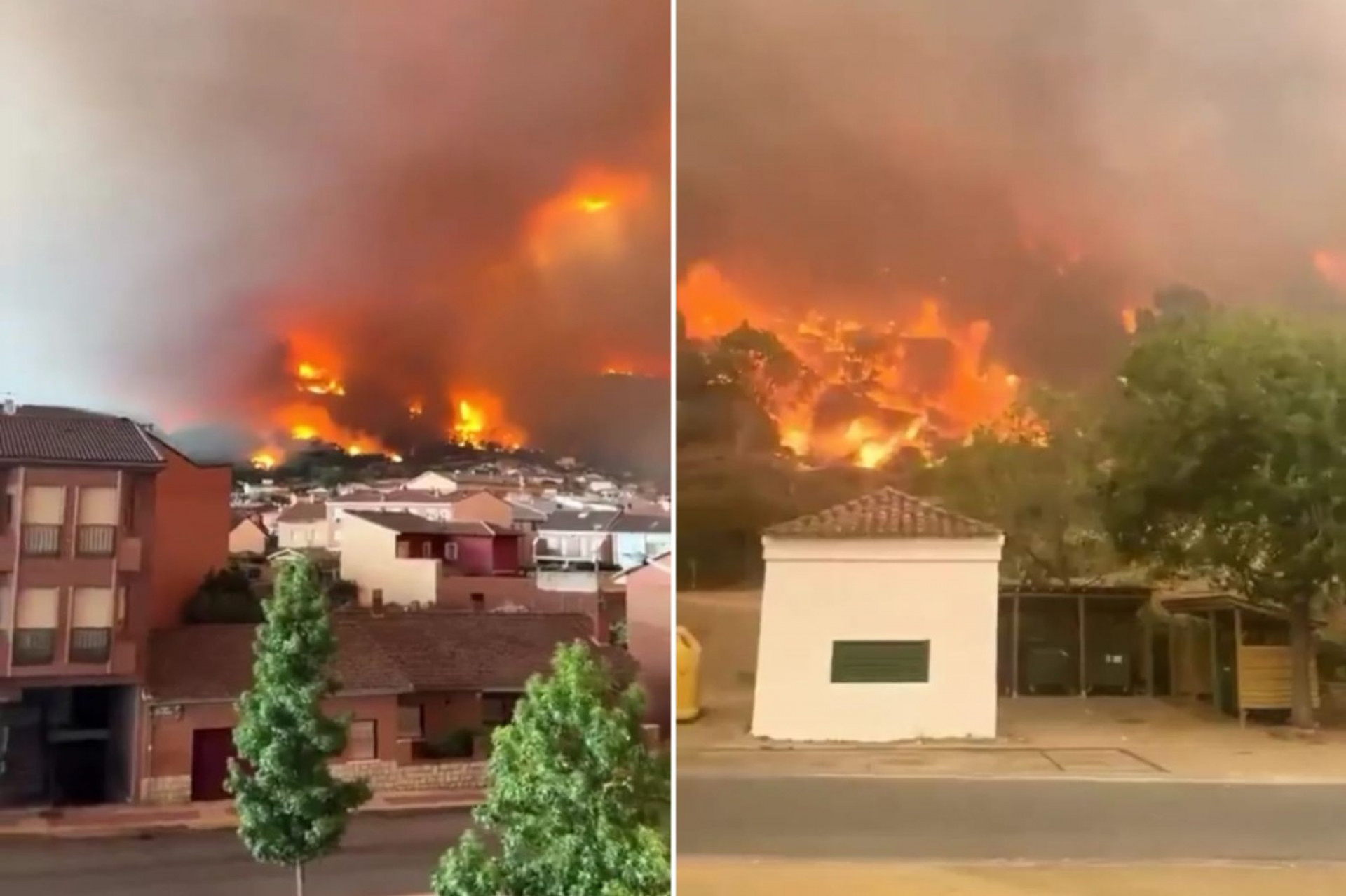 Chamas se aproximam da cidade de Bordeaux, no sudoeste da Fran&ccedil;a