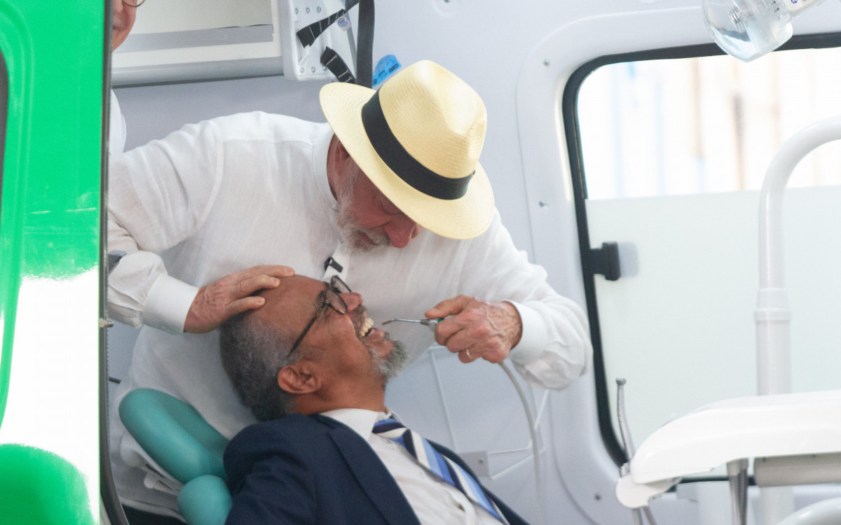 Visita do presidente Lula e do diretor-geral da OMS Tedros Adhanon, ao Hospital do Andaraí, Zona Norte do Rio de Janeiro, na tarde desta terça-feira (28).