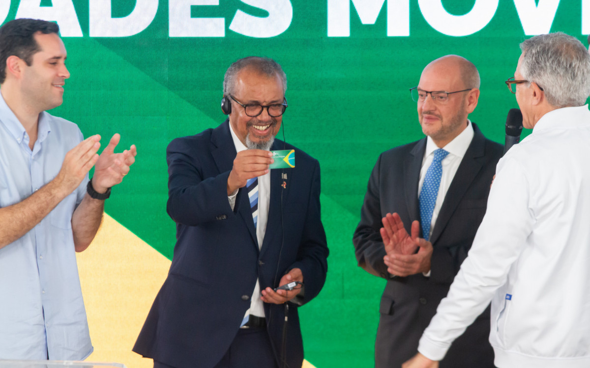 Visita do presidente Lula e do diretor-geral da OMS Tedros Adhanon, ao Hospital do Andaraí, Zona Norte do Rio de Janeiro, na tarde desta terça-feira (28).