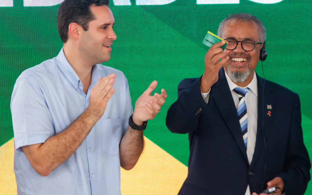 Visita do presidente Lula e do diretor-geral da OMS Tedros Adhanon, ao Hospital do Andaraí, Zona Norte do Rio de Janeiro, na tarde desta terça-feira (28).