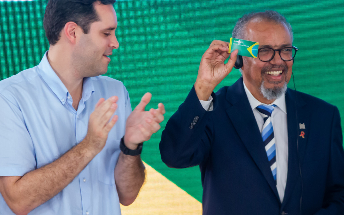 Visita do presidente Lula e do diretor-geral da OMS Tedros Adhanon, ao Hospital do Andaraí, Zona Norte do Rio de Janeiro, na tarde desta terça-feira (28).