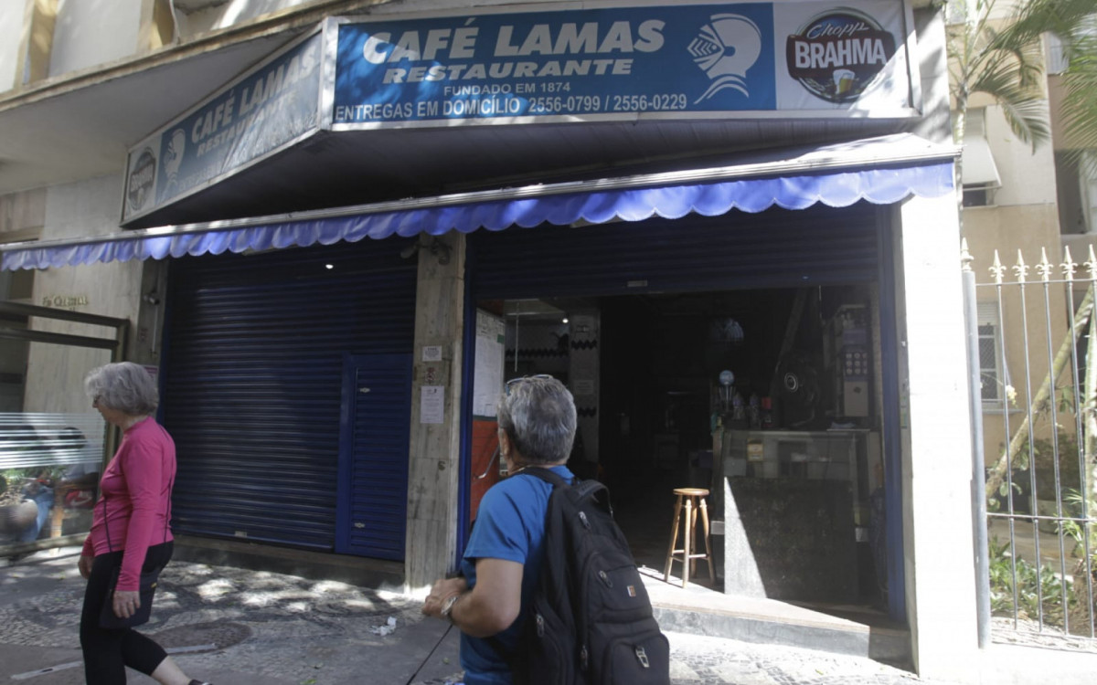 Café Lamas, no Flamengo, Zona Sul do Rio - Reginaldo Pimenta / Agência O DIA