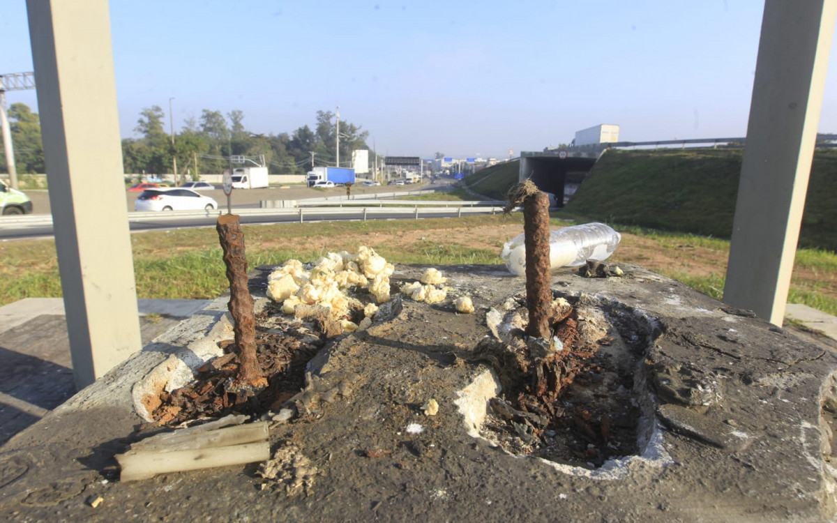 Local onde ficava a estátua de São Cristóvão