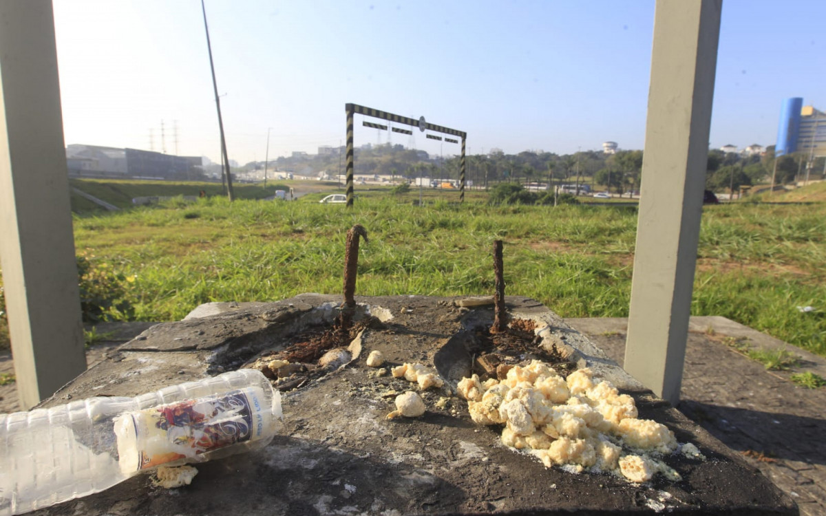 Local onde ficava a estátua de São Cristóvão
