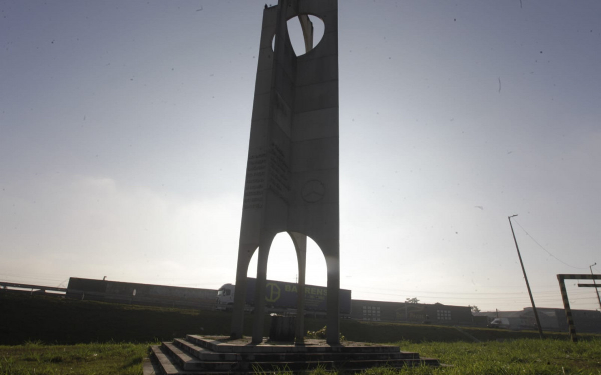 Local onde ficava a estátua de São Cristóvão