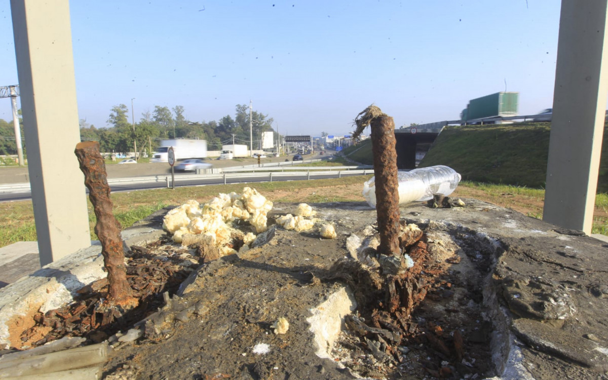 Local onde ficava a estátua de São Cristóvão
