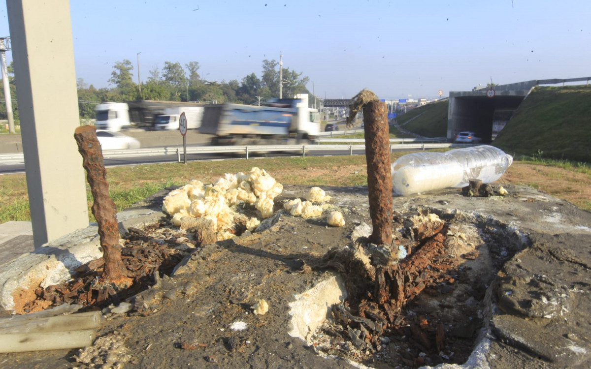 Local onde ficava a estátua de São Cristóvão
