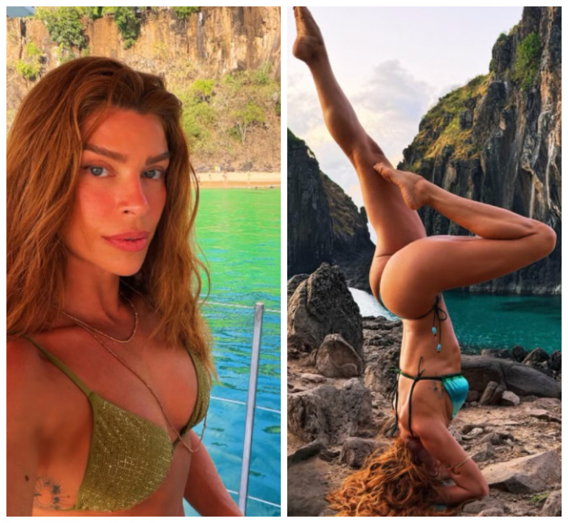 Grazi Massafera pratica yoga em Fernando de Noronha e encanta fãs - Reprodução Instagram