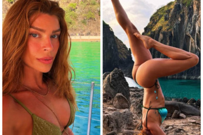 Grazi Massafera pratica yoga em Fernando de Noronha e encanta fãs