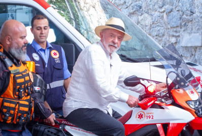 Confira fotos da visita de Lula ao Hospital Federal do Andaraí