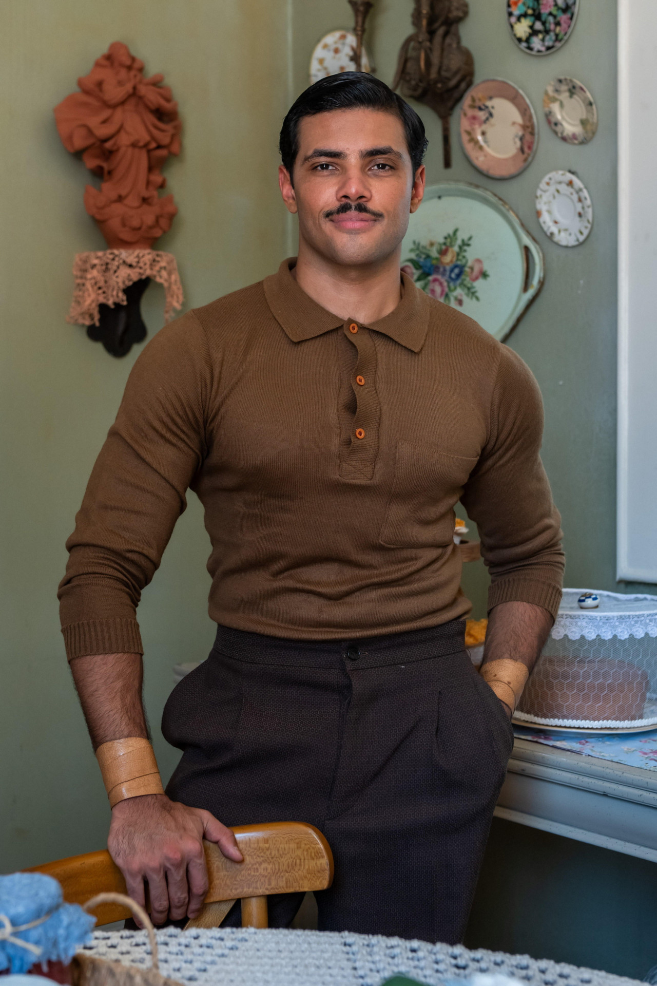 Gabriel Fuentes interpreta Ad&ocirc;nis em "A Nobreza do Amor" - Estevam Avellar / TV Globo