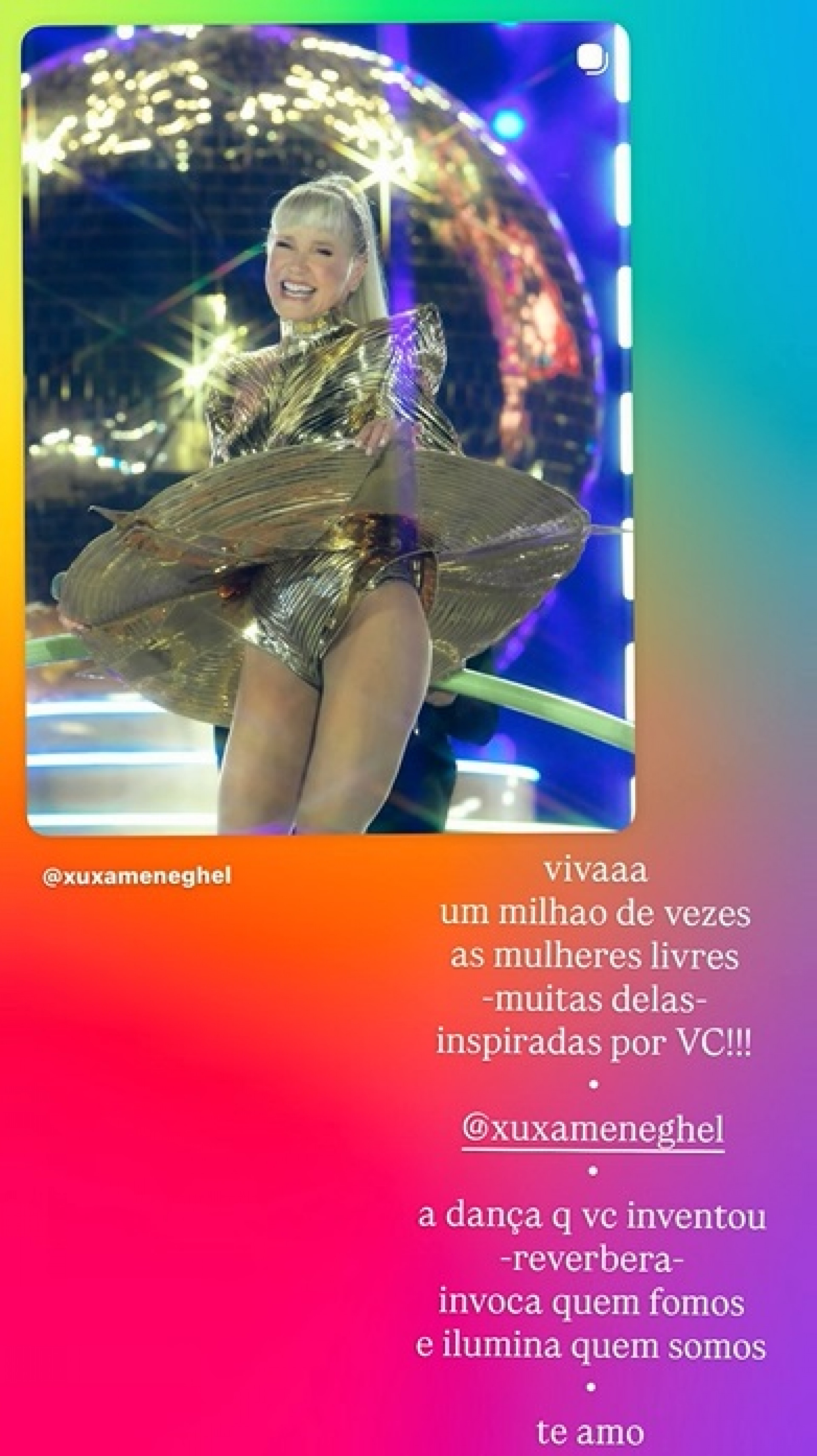 Carolina Dieckmmann defendeu Xuxa de comentários negativos  - Reprodução/Instagram 