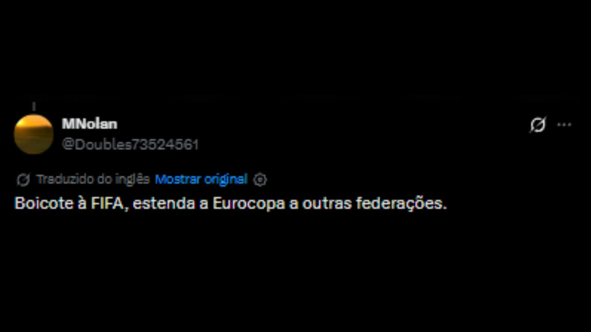 Críticas a Fifa e ao Infantino - Reprodução/X @Doubles73524561