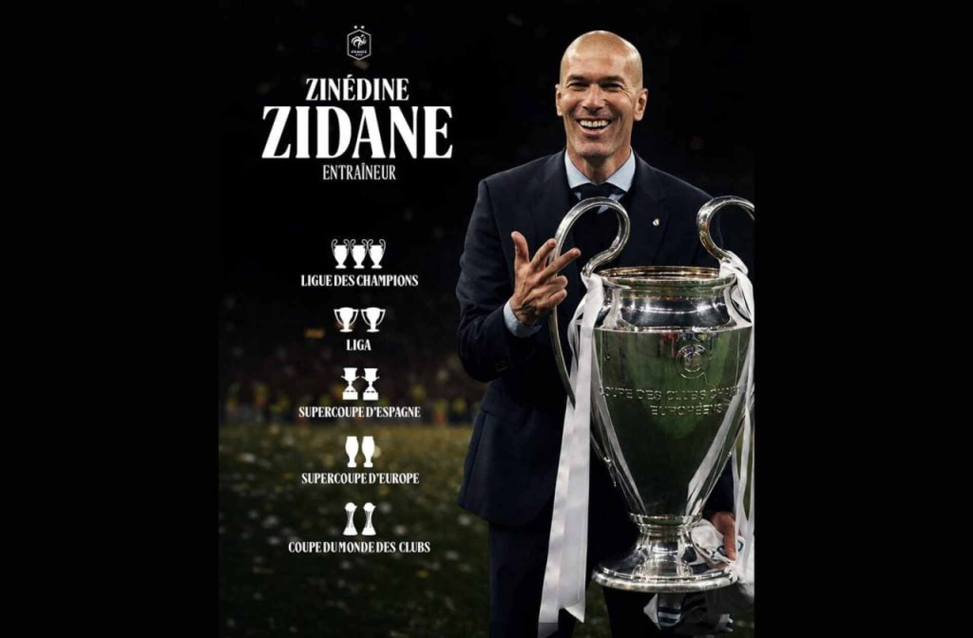 Fran&ccedil;a anuncia contrata&ccedil;&atilde;o do t&eacute;cnico Zidane