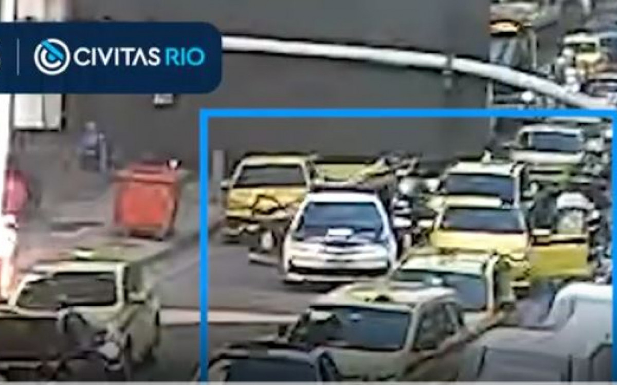 Táxi foi monitorado por câmeras da Civitas - Divulgação/Civitas