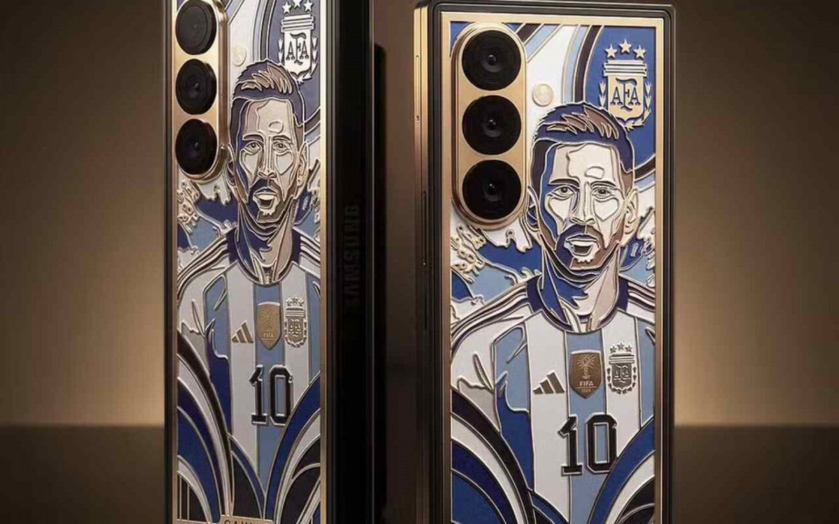 Messi e Cristiano Ronaldo ganham vers&otilde;es de ouro em cole&ccedil;&atilde;o limitada de celulares