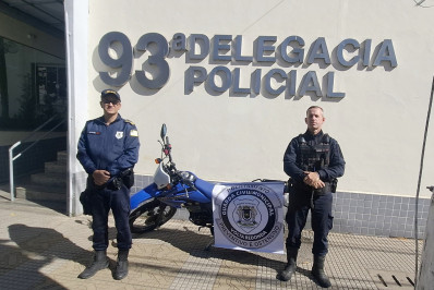 Guarda Municipal recupera moto furtada no bairro Aterrado
