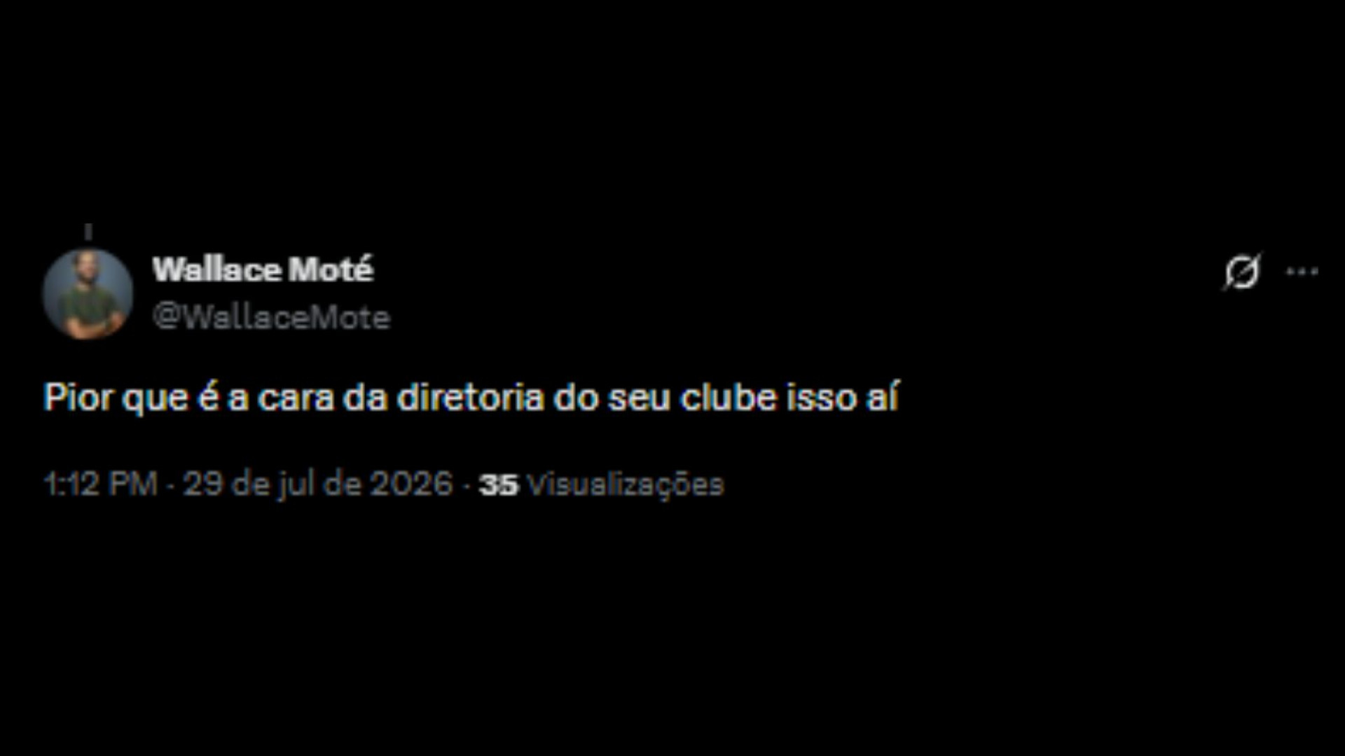 Críticas da torcida do Fluminense à diretoria, após sondagem de Willian - Reprodução/X @WallaceMote