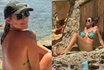 Luana Piovani compartilha fotos em praia de nudismo em Ibiza: 'Pelada'